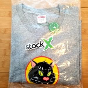 Supreme black cat Tee shirt